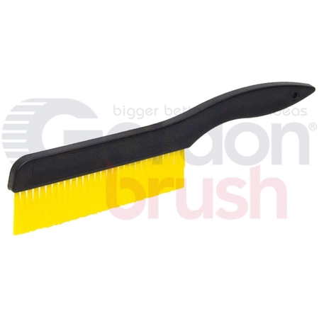 GORDON BRUSH 5-1/8" x 3/8" .016" Static Dissipative Nylon Bristle Shoe Handle Brush 900183ESD-016